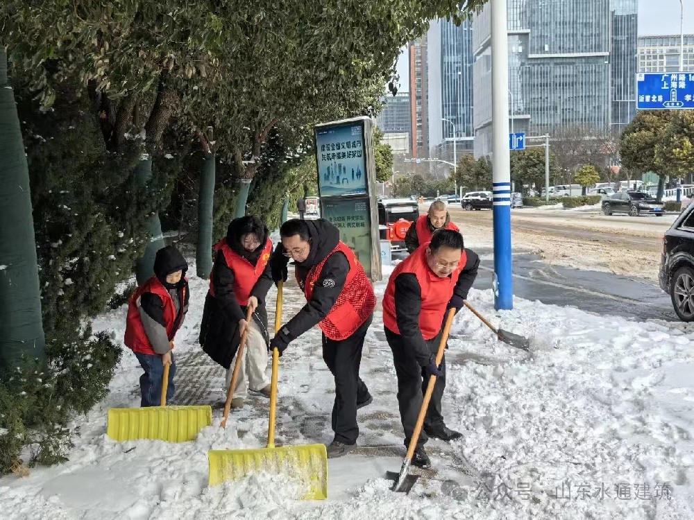 山东水通党支部的“清雪攻坚队”